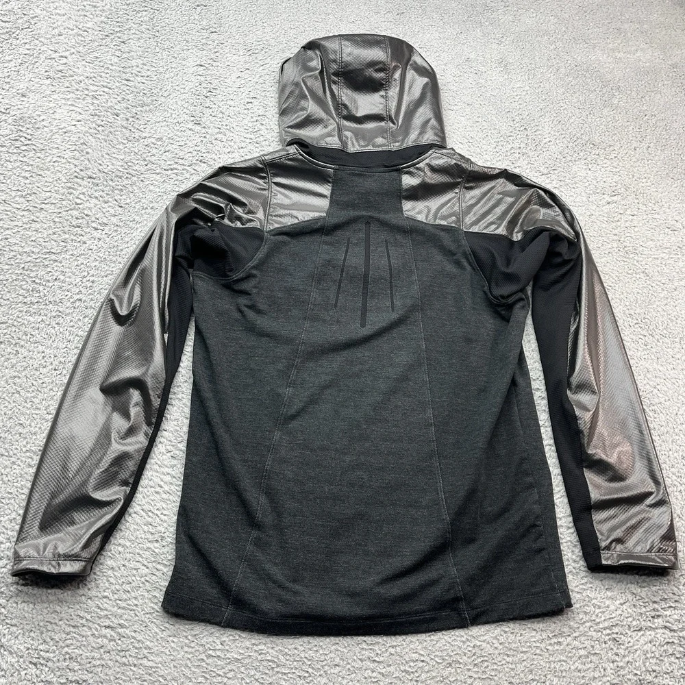 Nike Jordan Training Shield Hoodie Mens L Fitted‎ Gray 1/4 Zip Dri-Fit Stretch